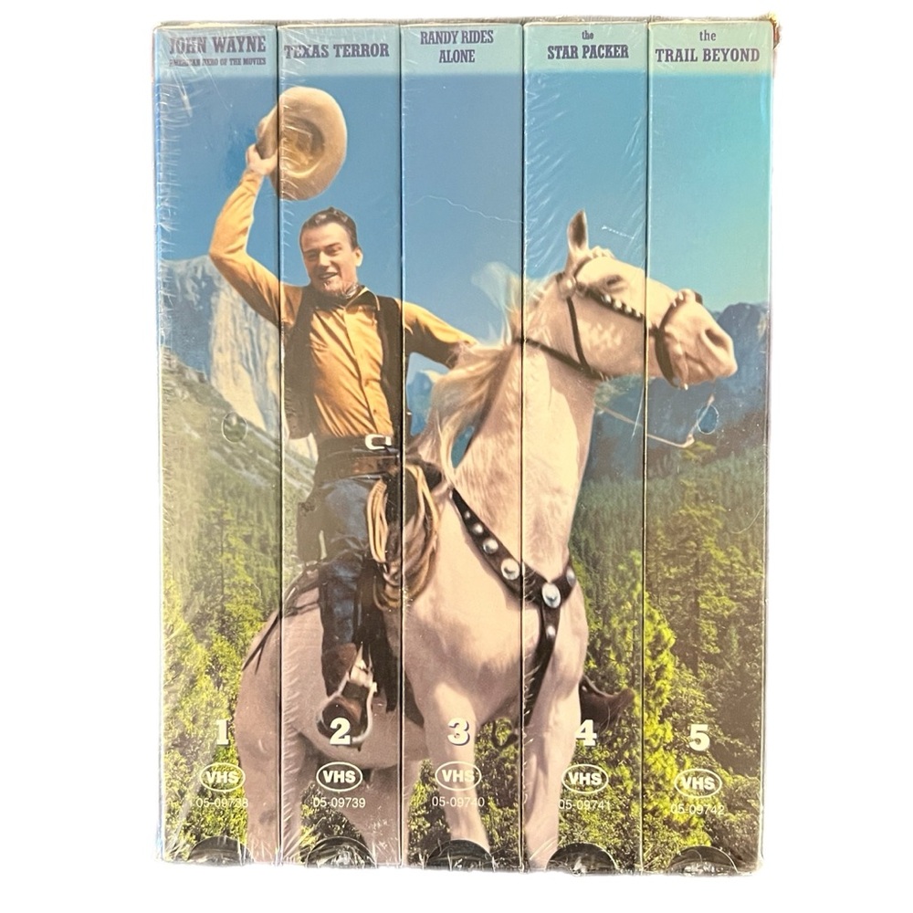 🌻5 for $25🌻 John Wayne Collector Series 5 VHS Box Set